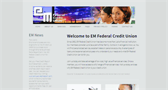 Desktop Screenshot of emfederalcreditunion.org