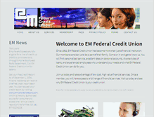 Tablet Screenshot of emfederalcreditunion.org